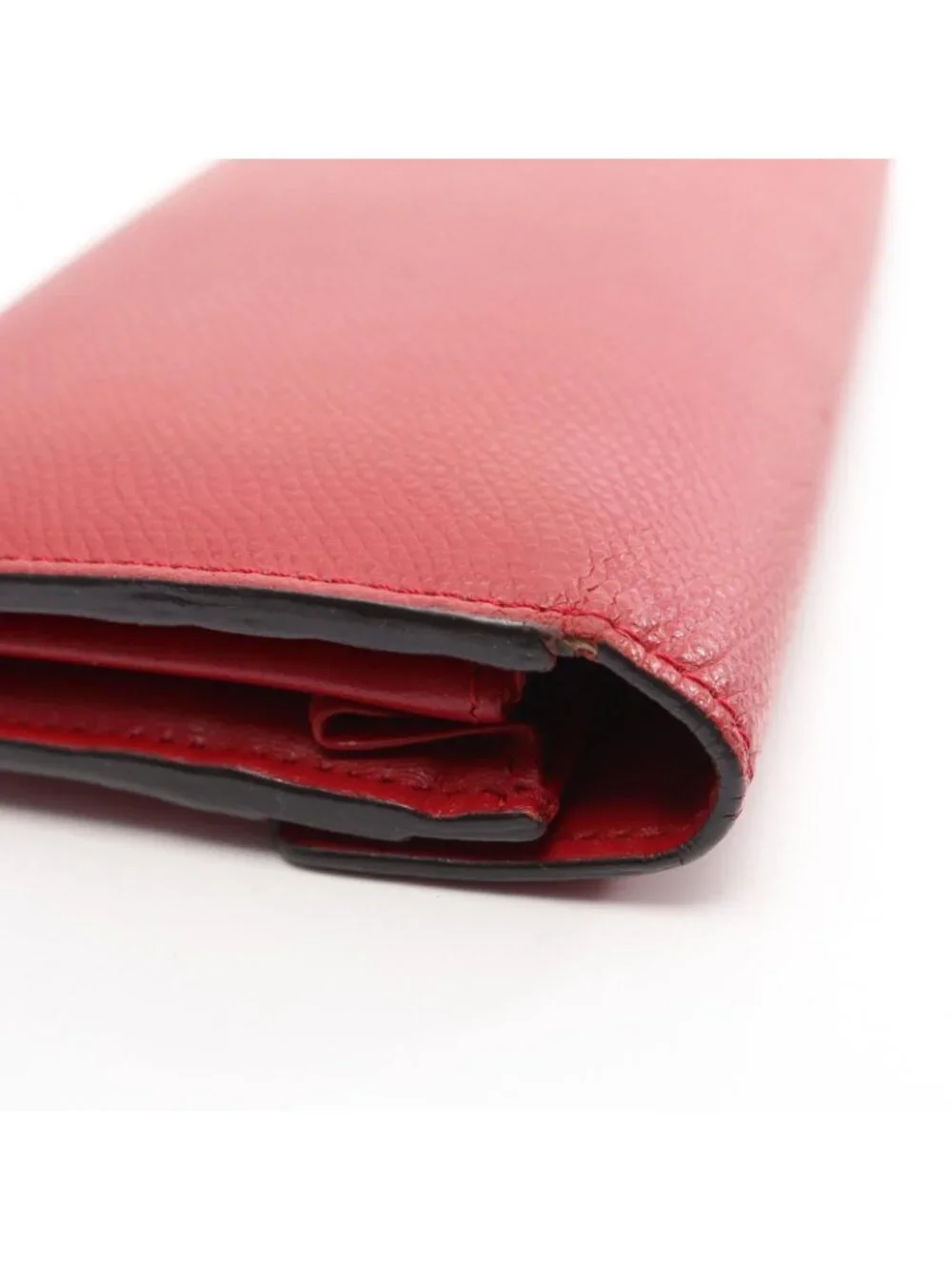 Fendi Bifold Wallet Is Red Leather